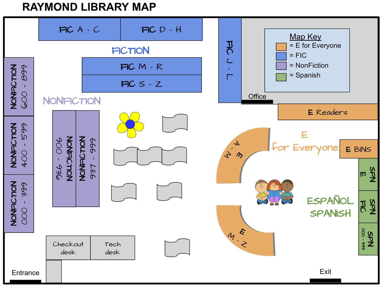 Raymond Library Map